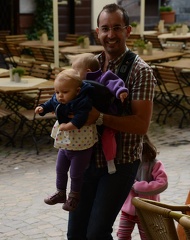 Joe Carrying two babies2